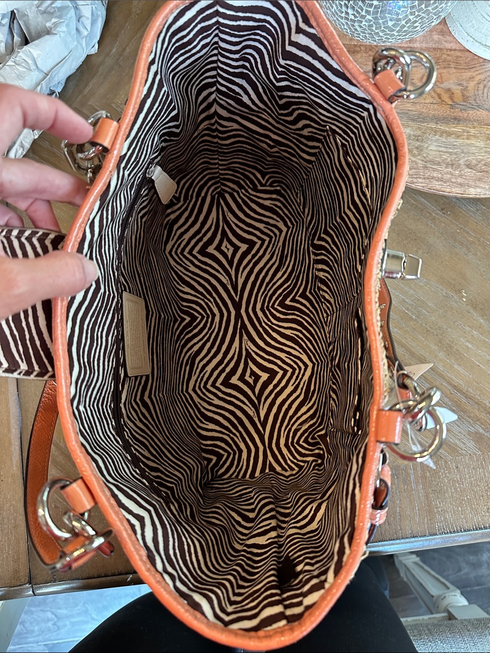 Coach Floral Embellished Straw Natalie Tote NWT - Picture 2 of 16